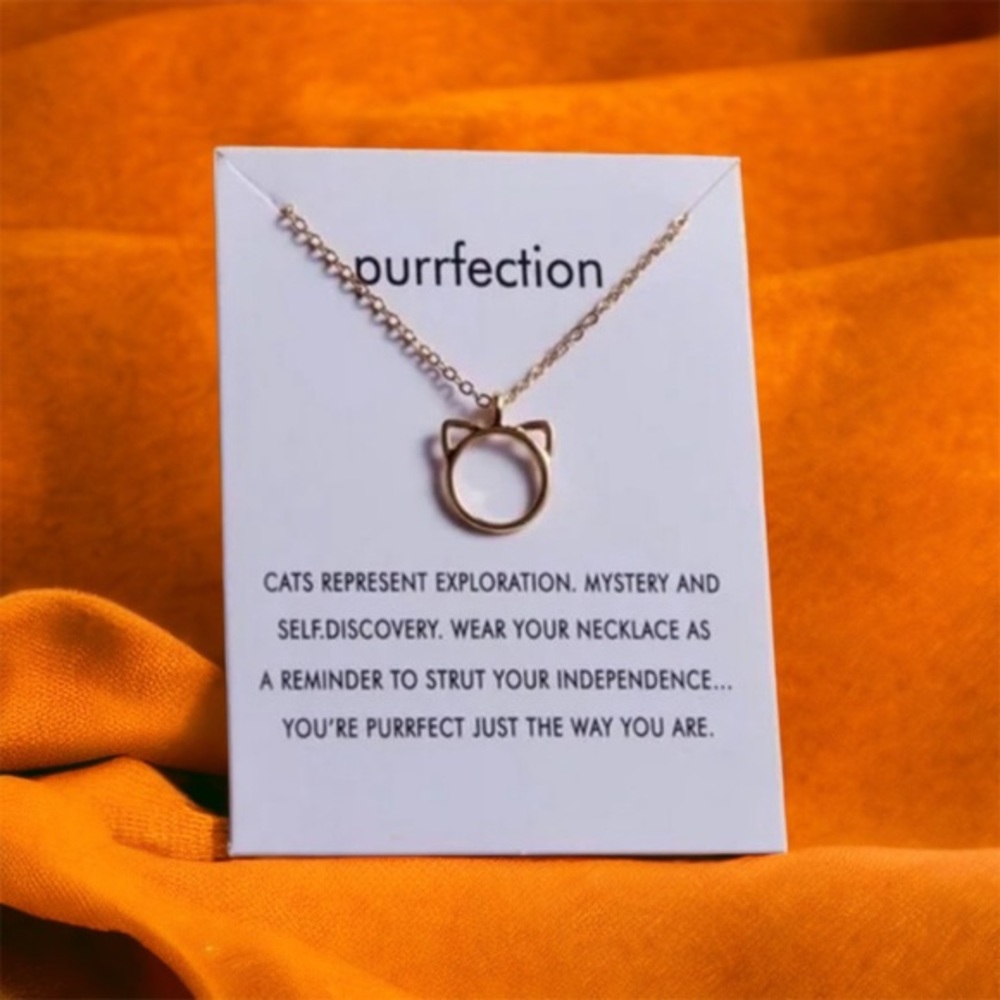 PURRfection Cat Charm Necklace